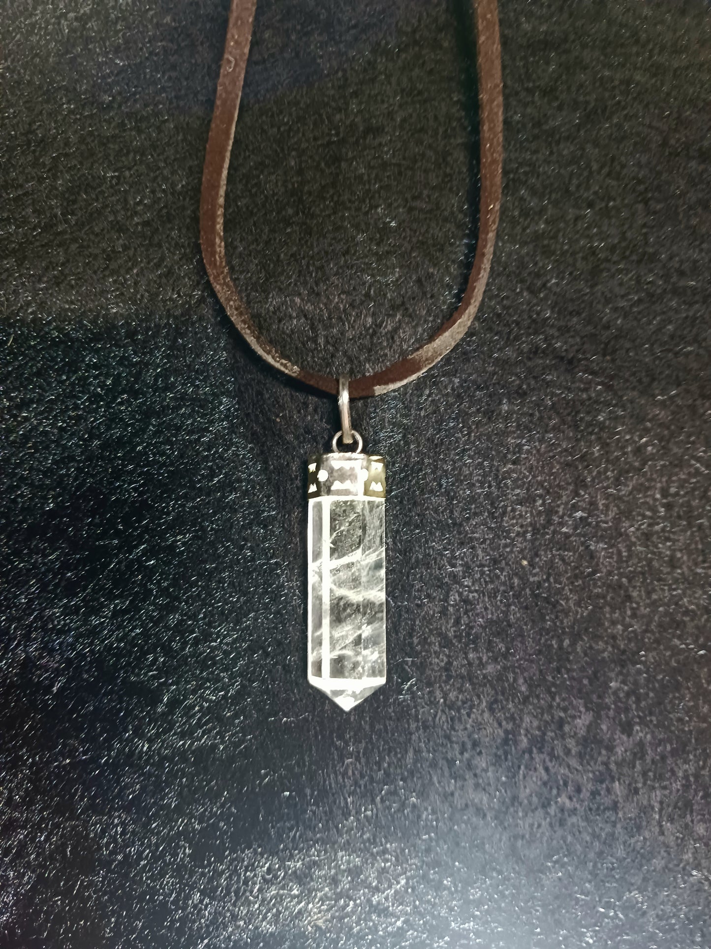 Quartz Faceted Pendant