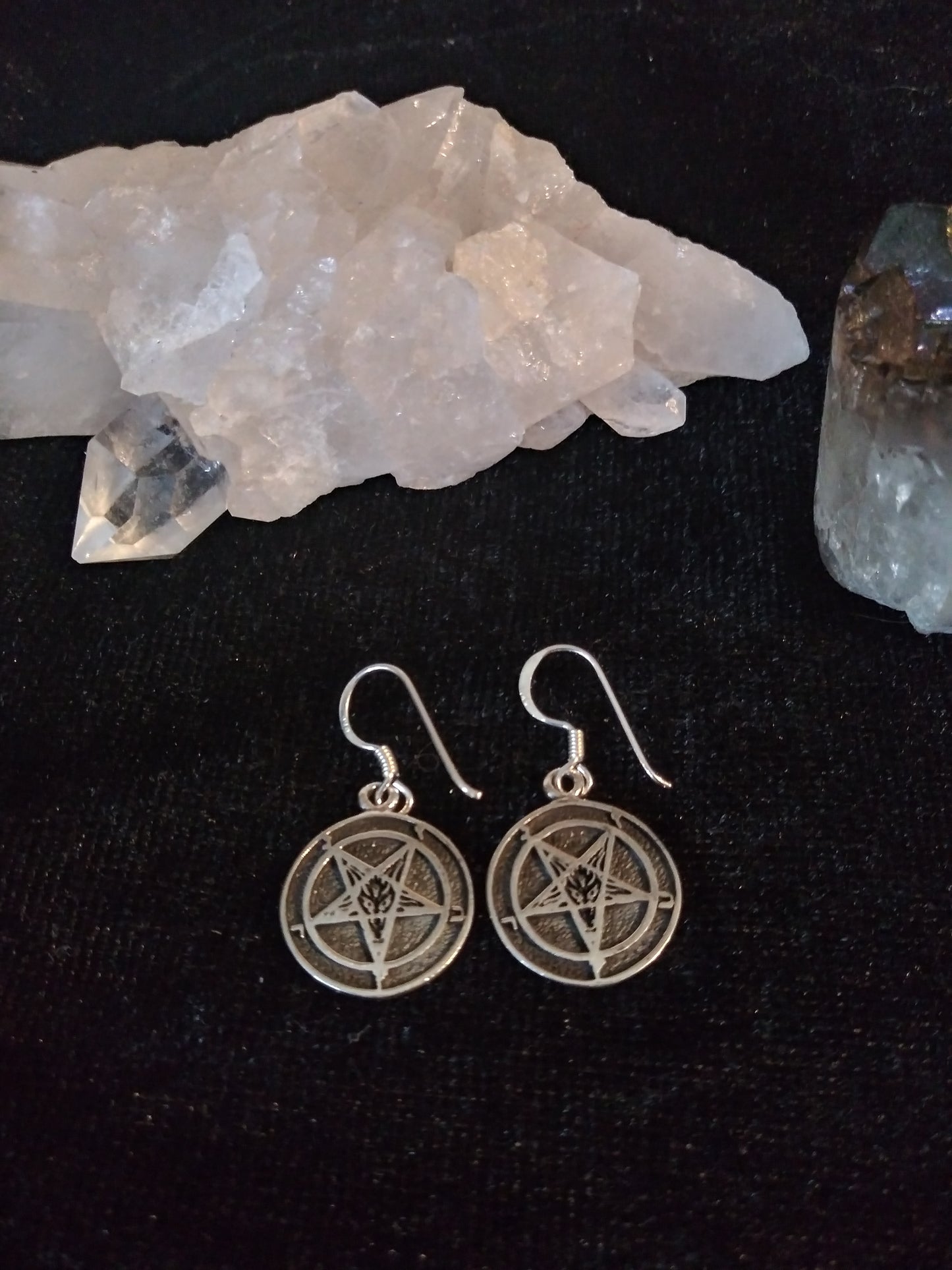 LaVeyan Baphomet Coin Earrings
