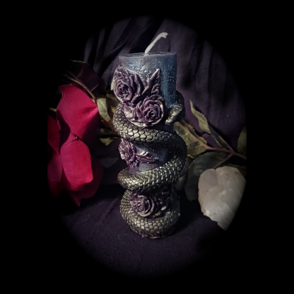 Gothic Serpent Candle