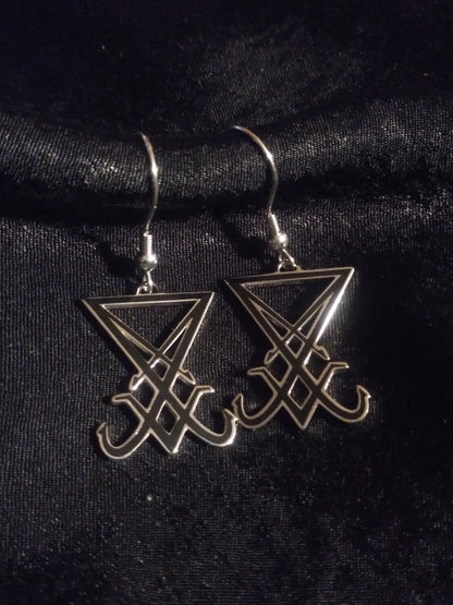 Sigil of Lucifer Earrings