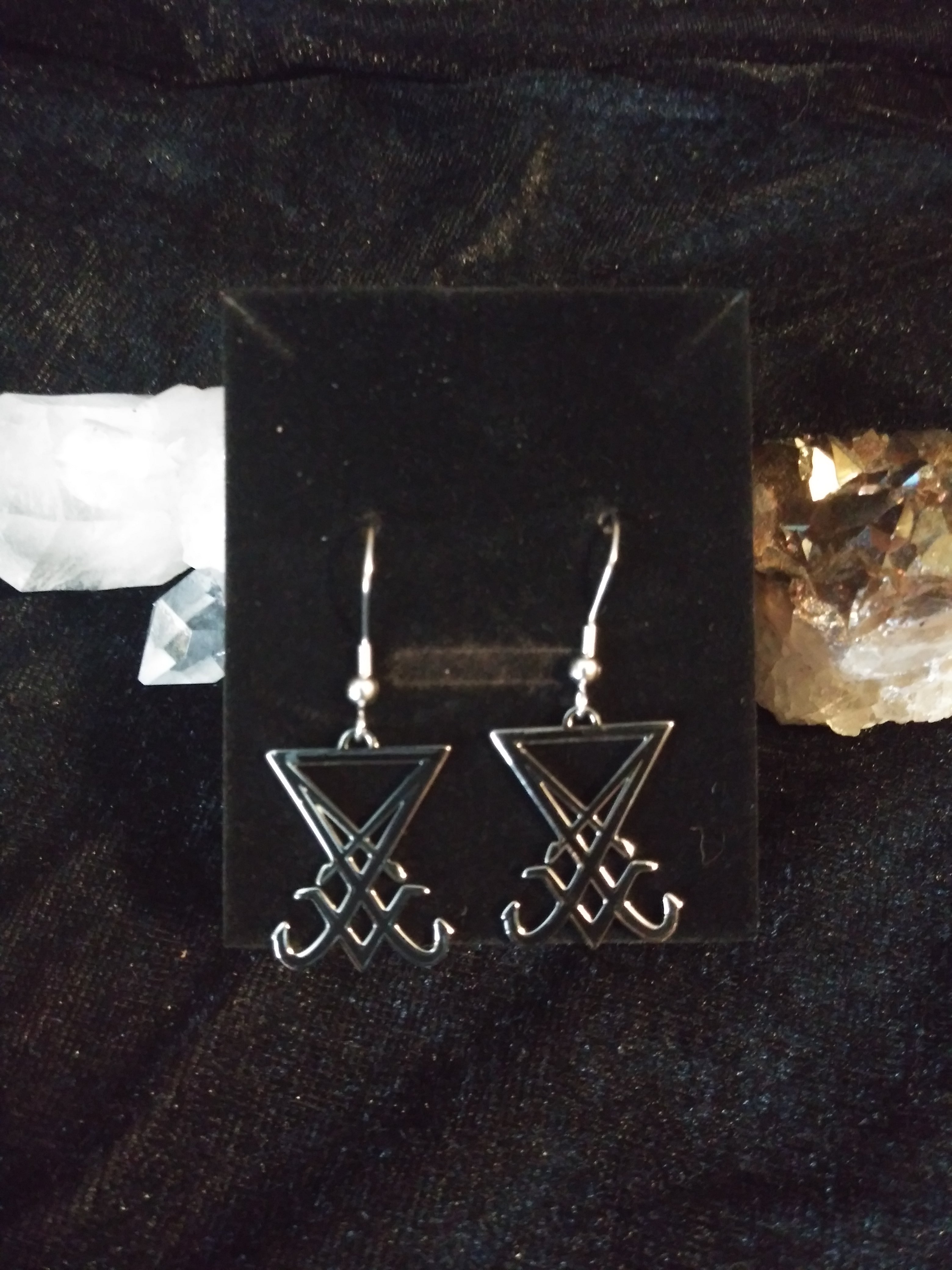 Sigil of Lucifer Earrings