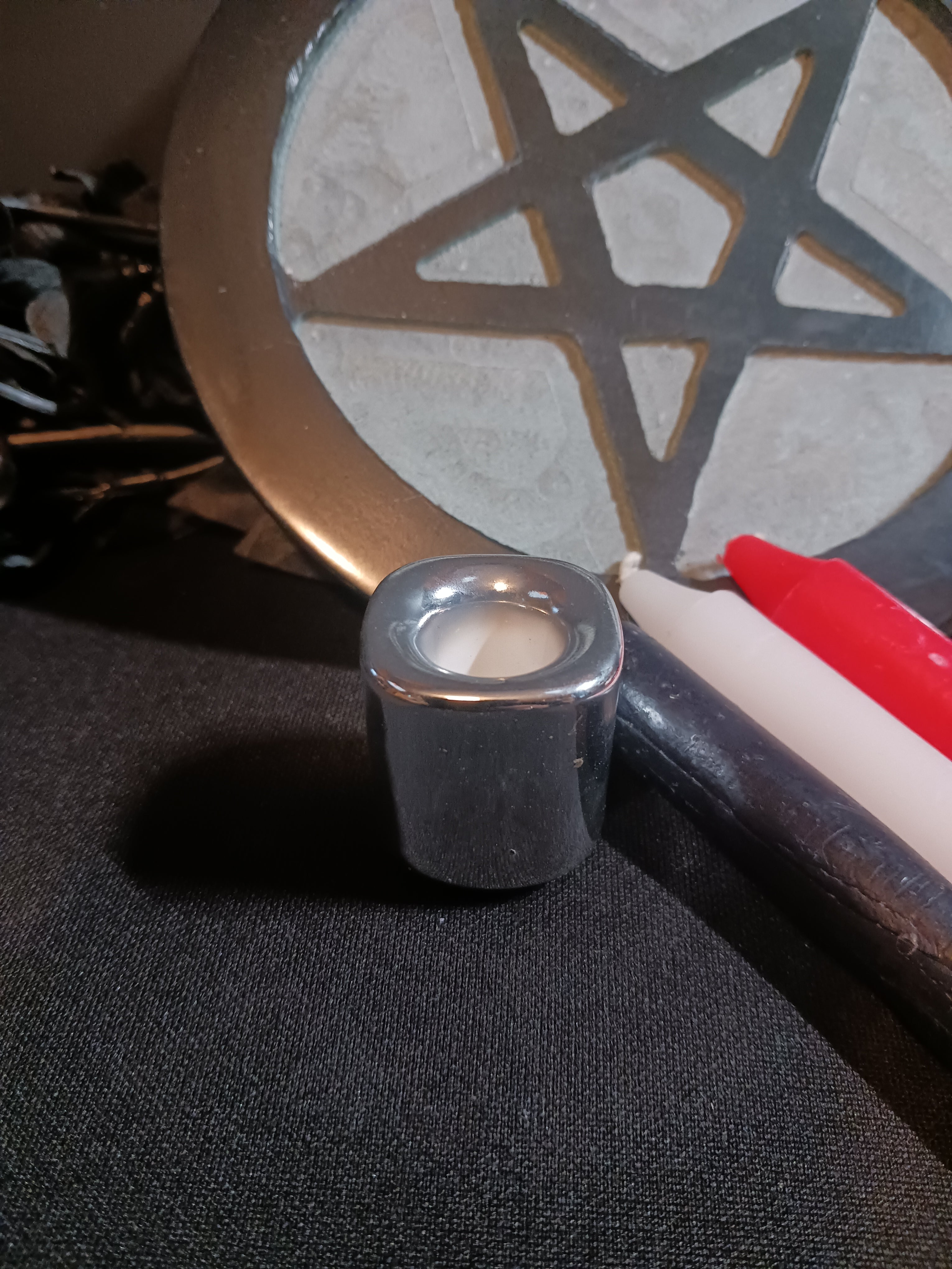 Silver Chime Candle Holder