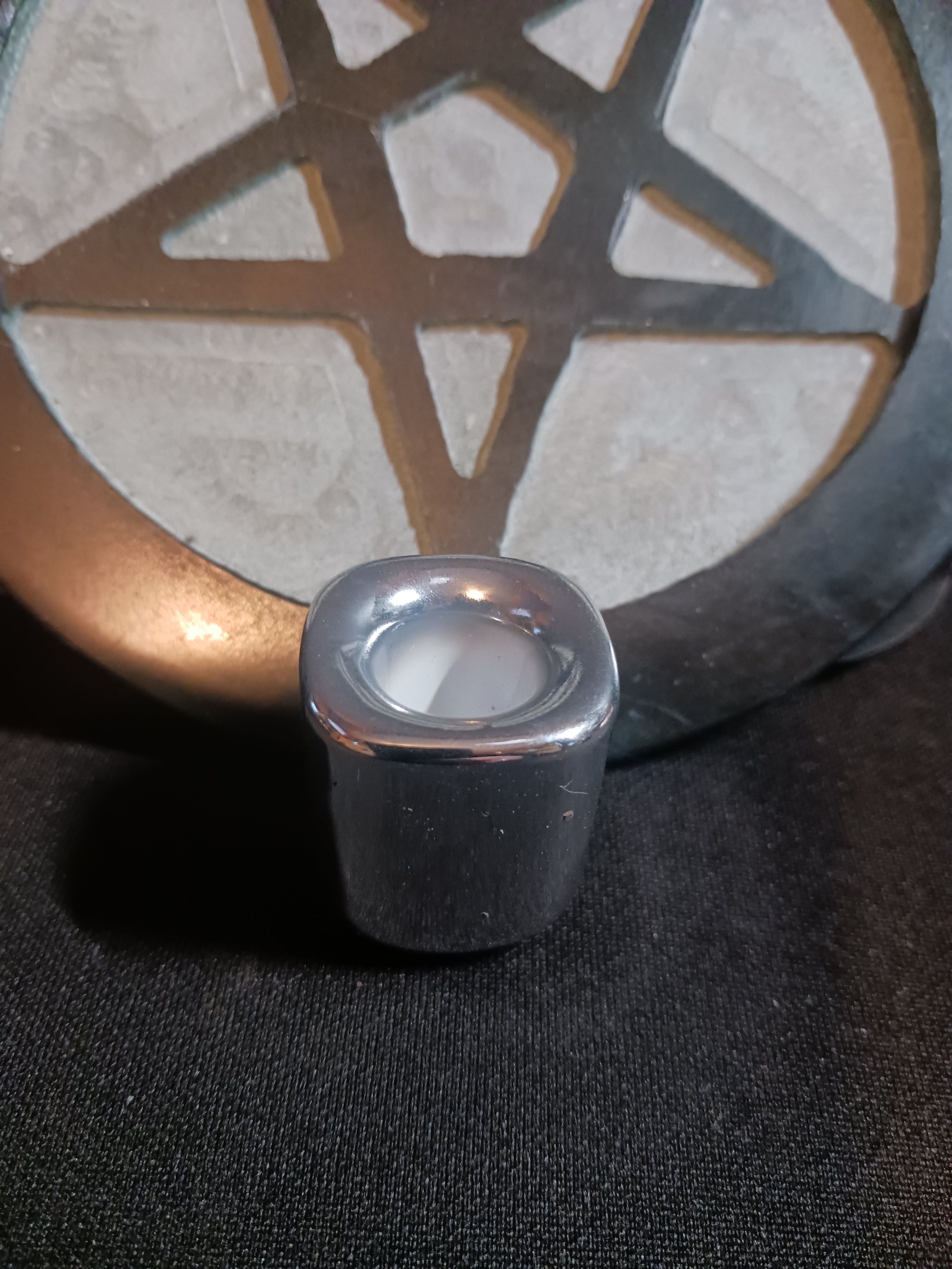 Silver Chime Candle Holder