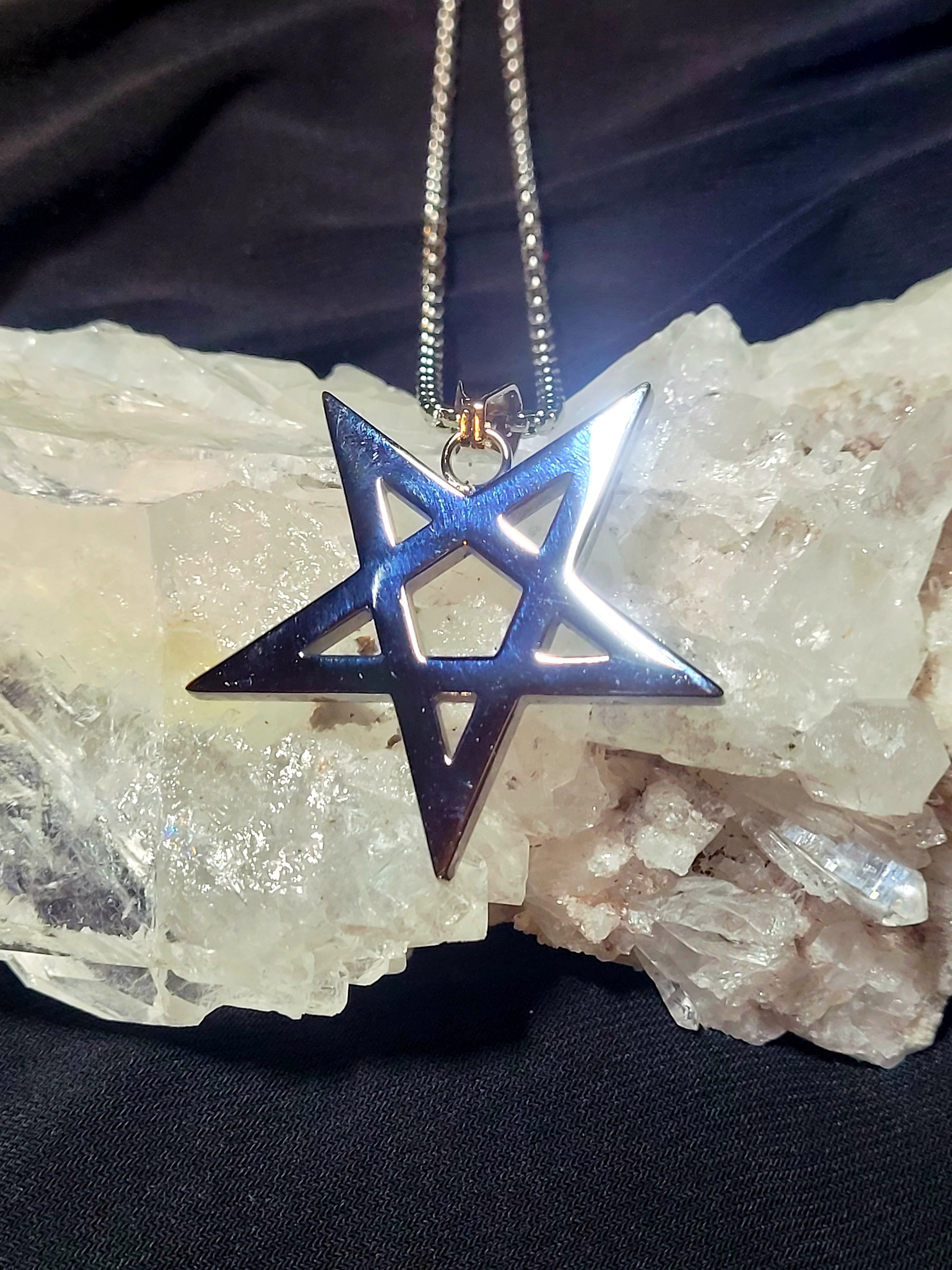 Steel Pentagram Pendant