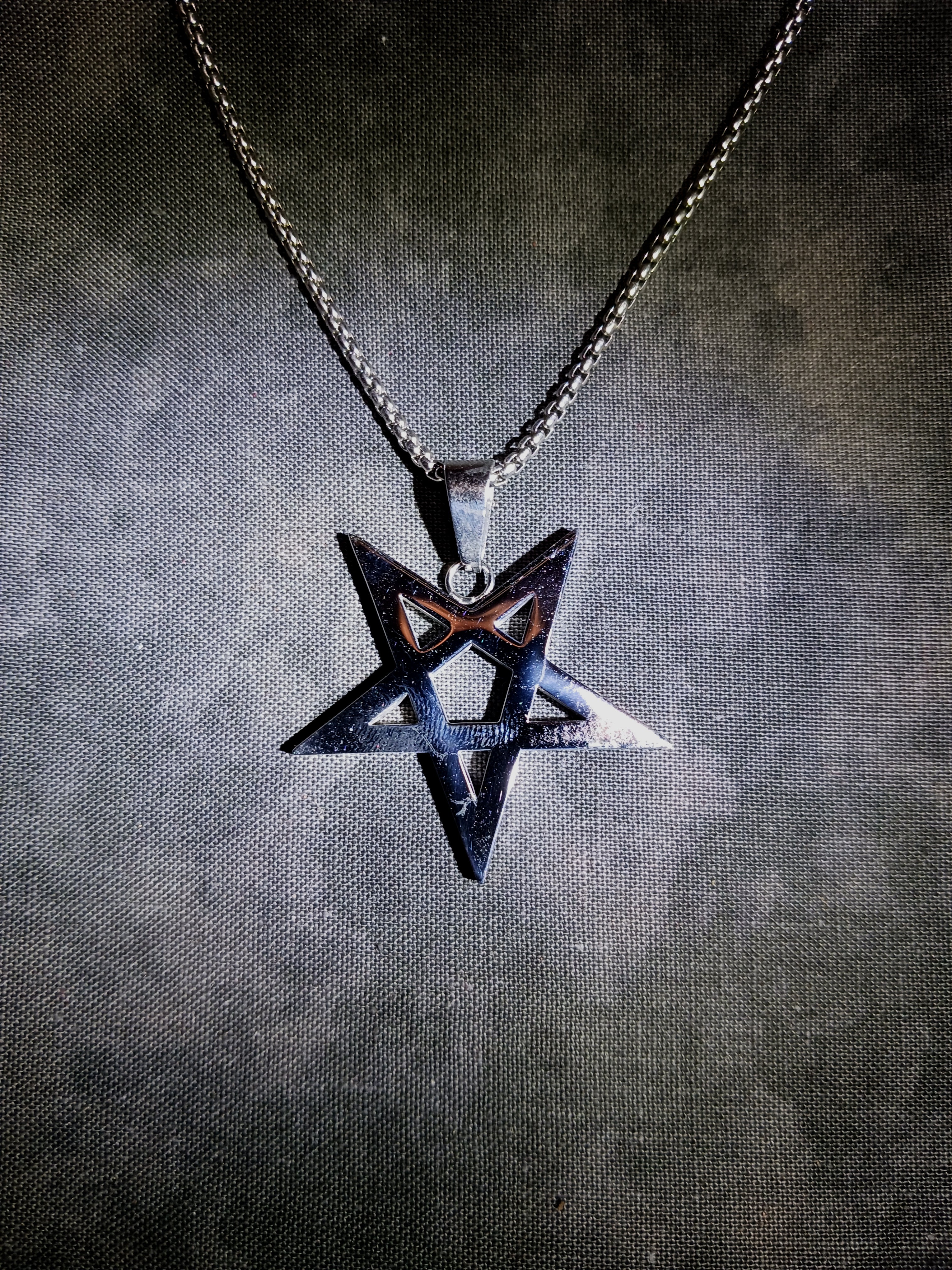 Steel Pentagram Pendant