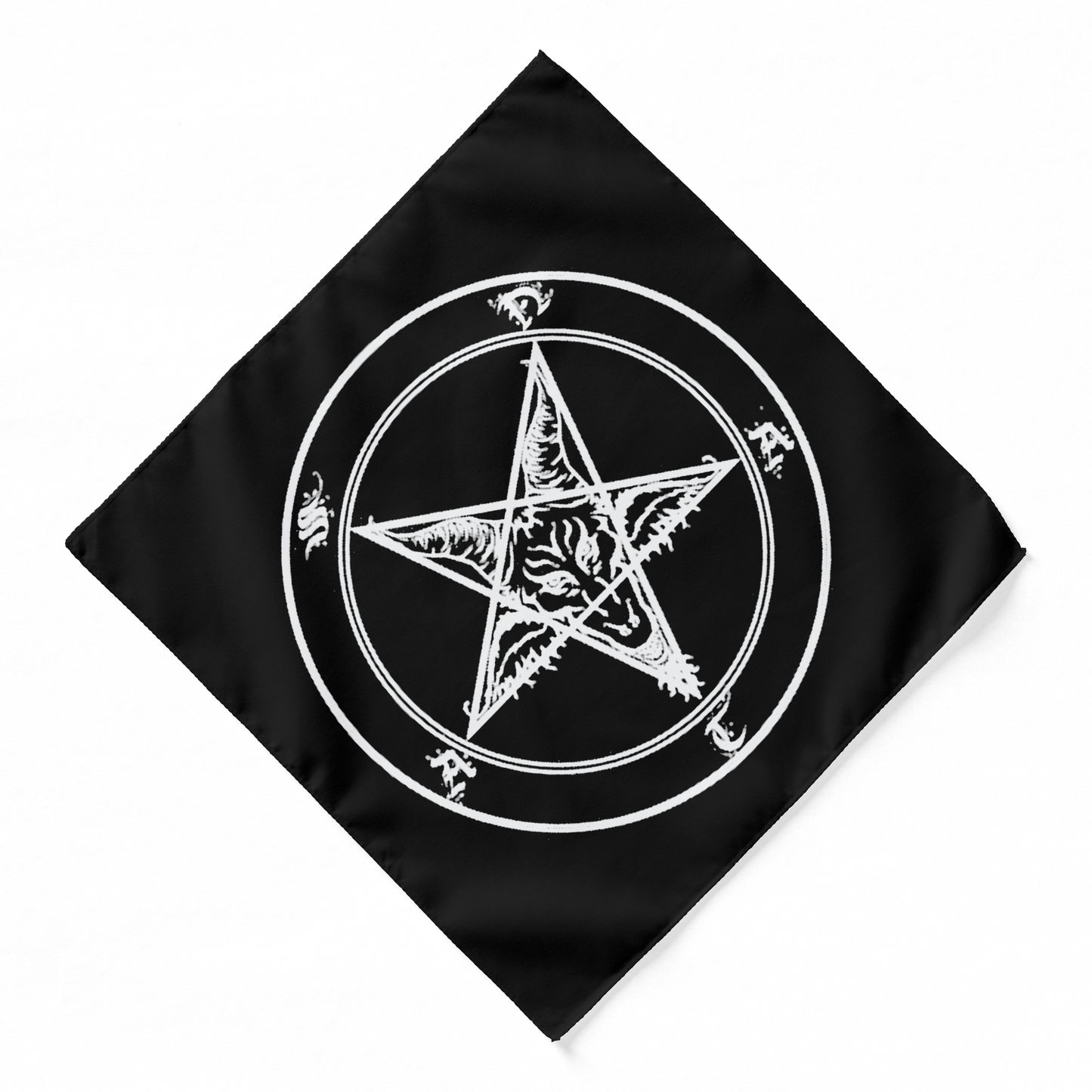 Black and White Satan Altar Cloth