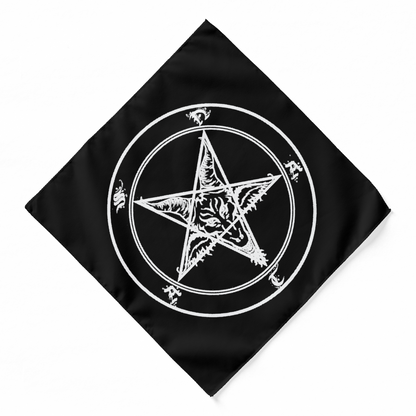 Black and White Satan Altar Cloth