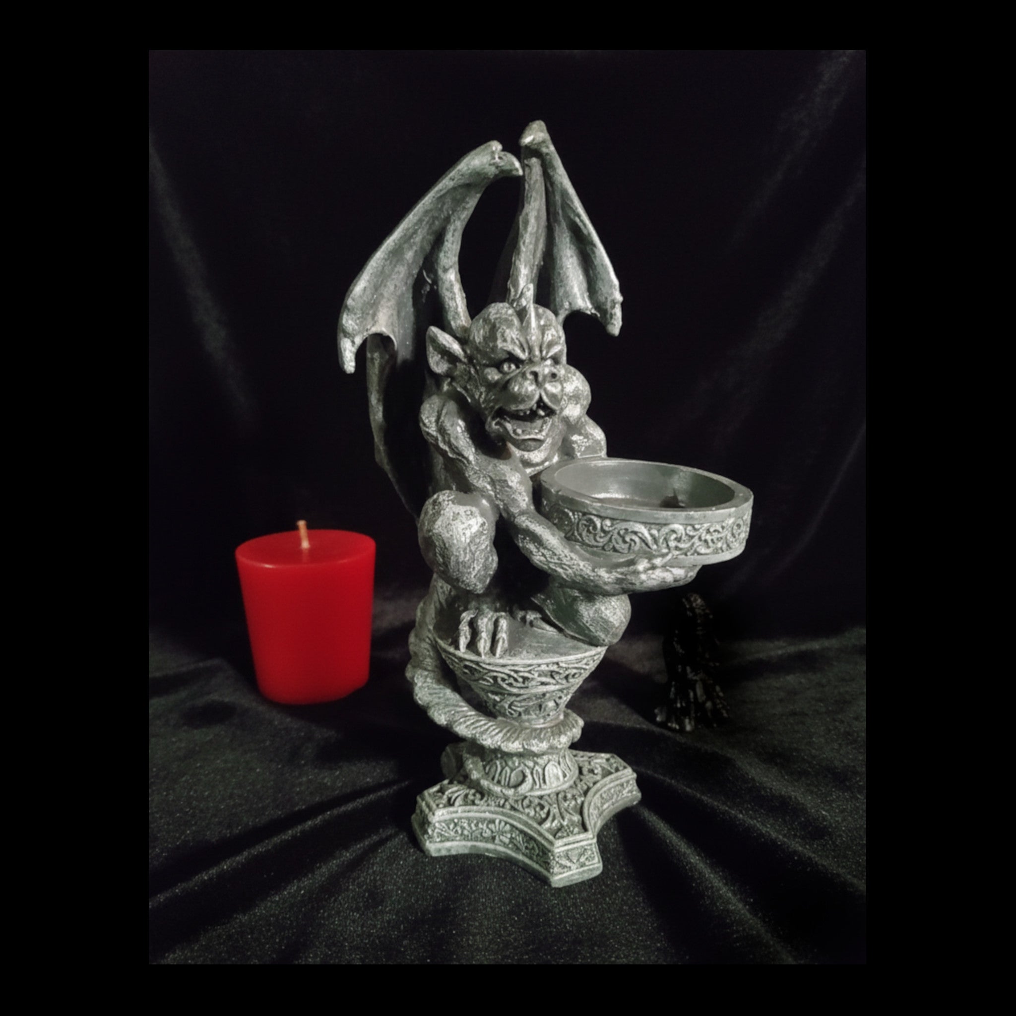 Winged Gargoyle Tealight Holder