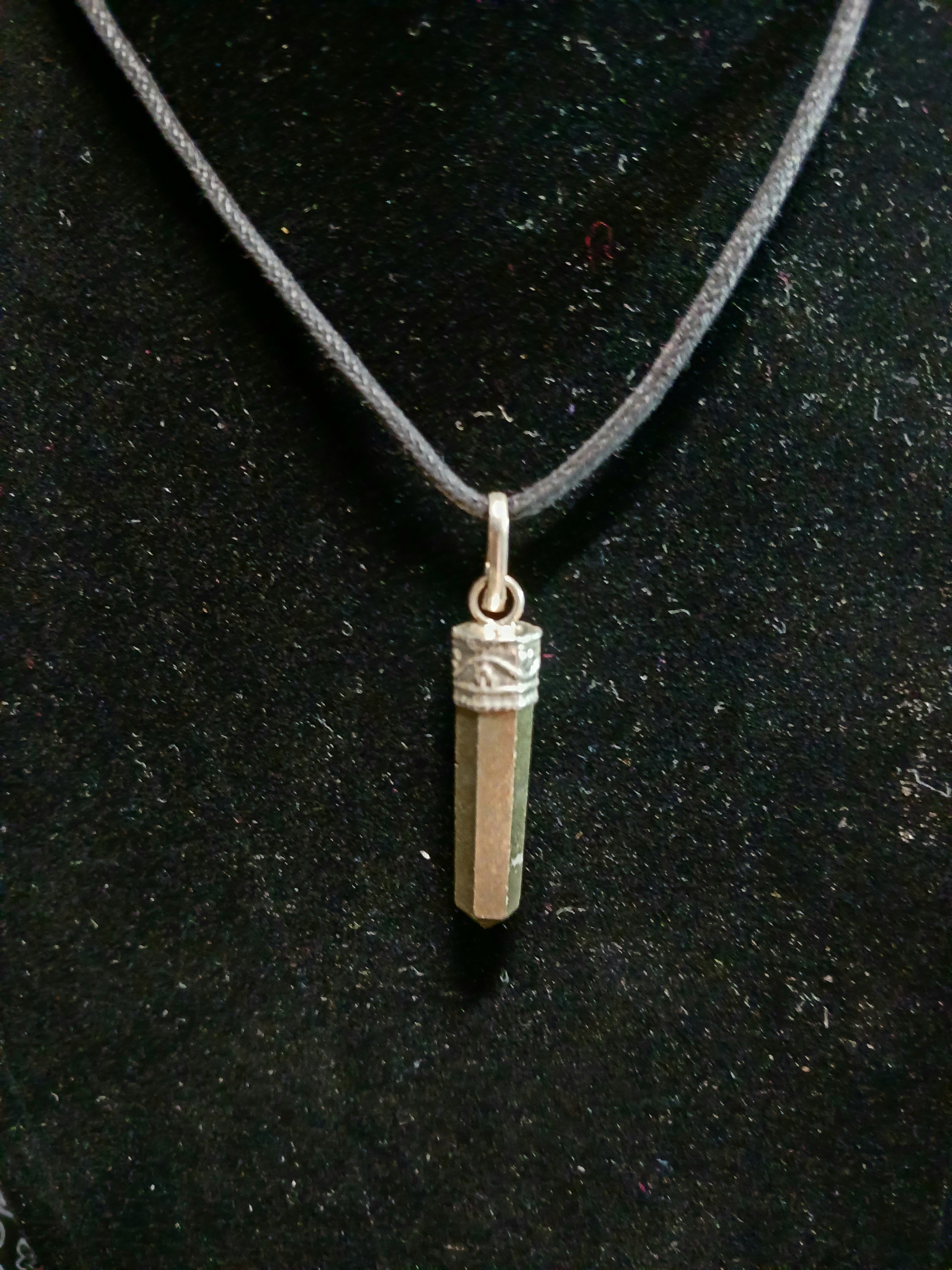 Pyrite Faceted Pendant