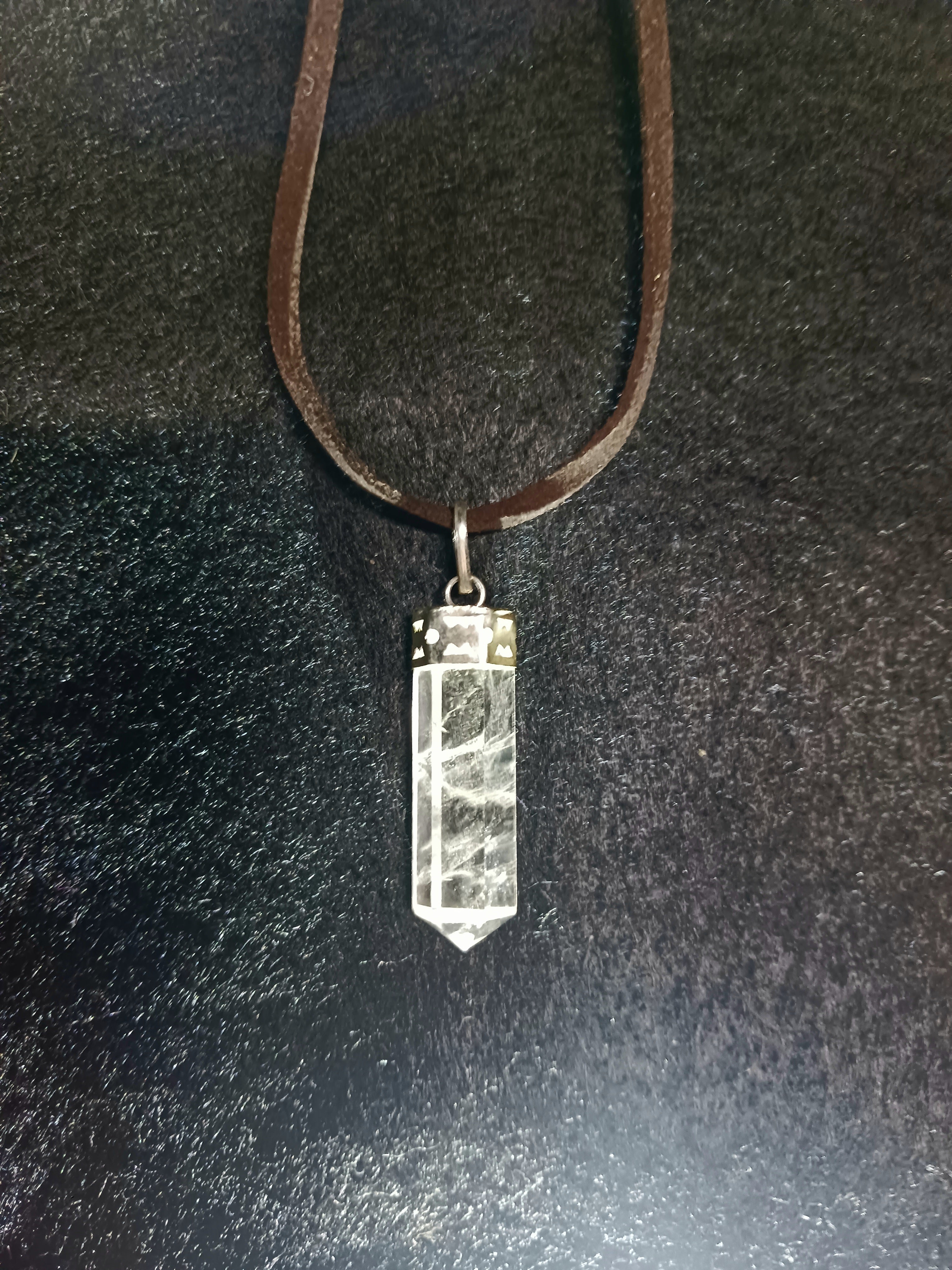 Quartz Faceted Pendant