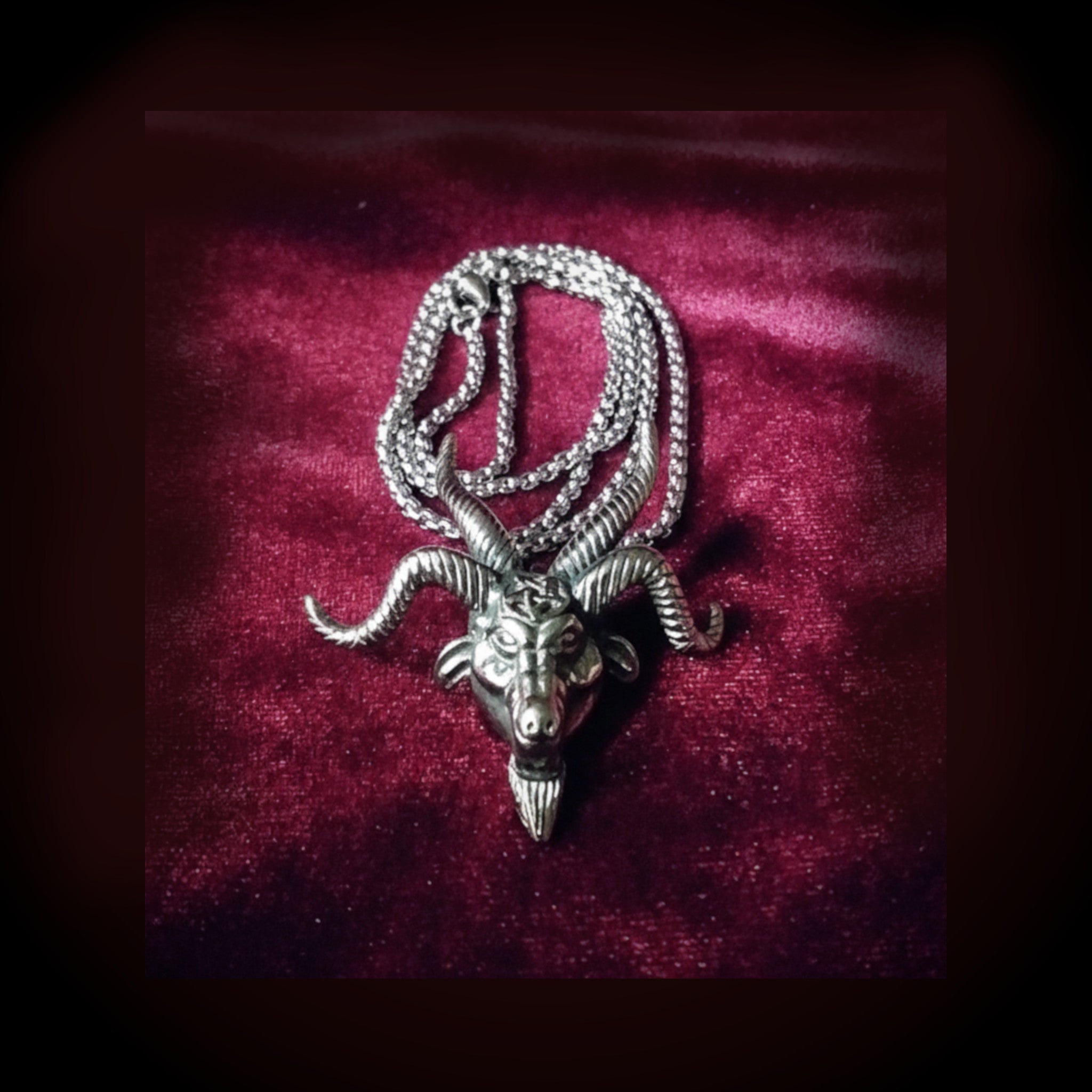 Horned Satanic Goat Pendant