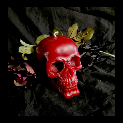 Large Skull Candle