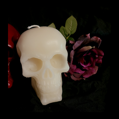 Large Skull Candle