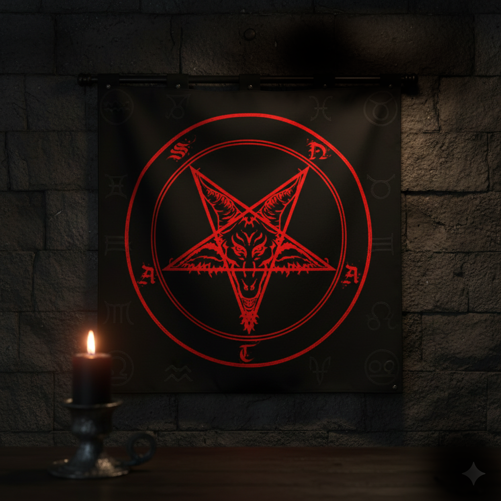 Red Satan Altar Cloth