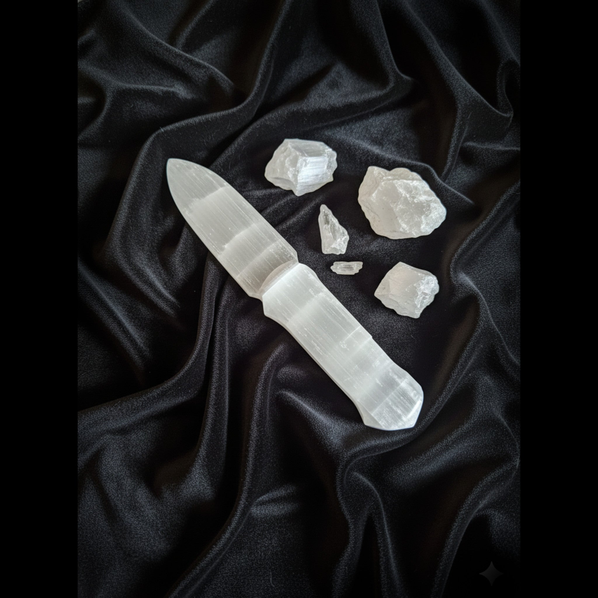 Selenite Crystal Dagger