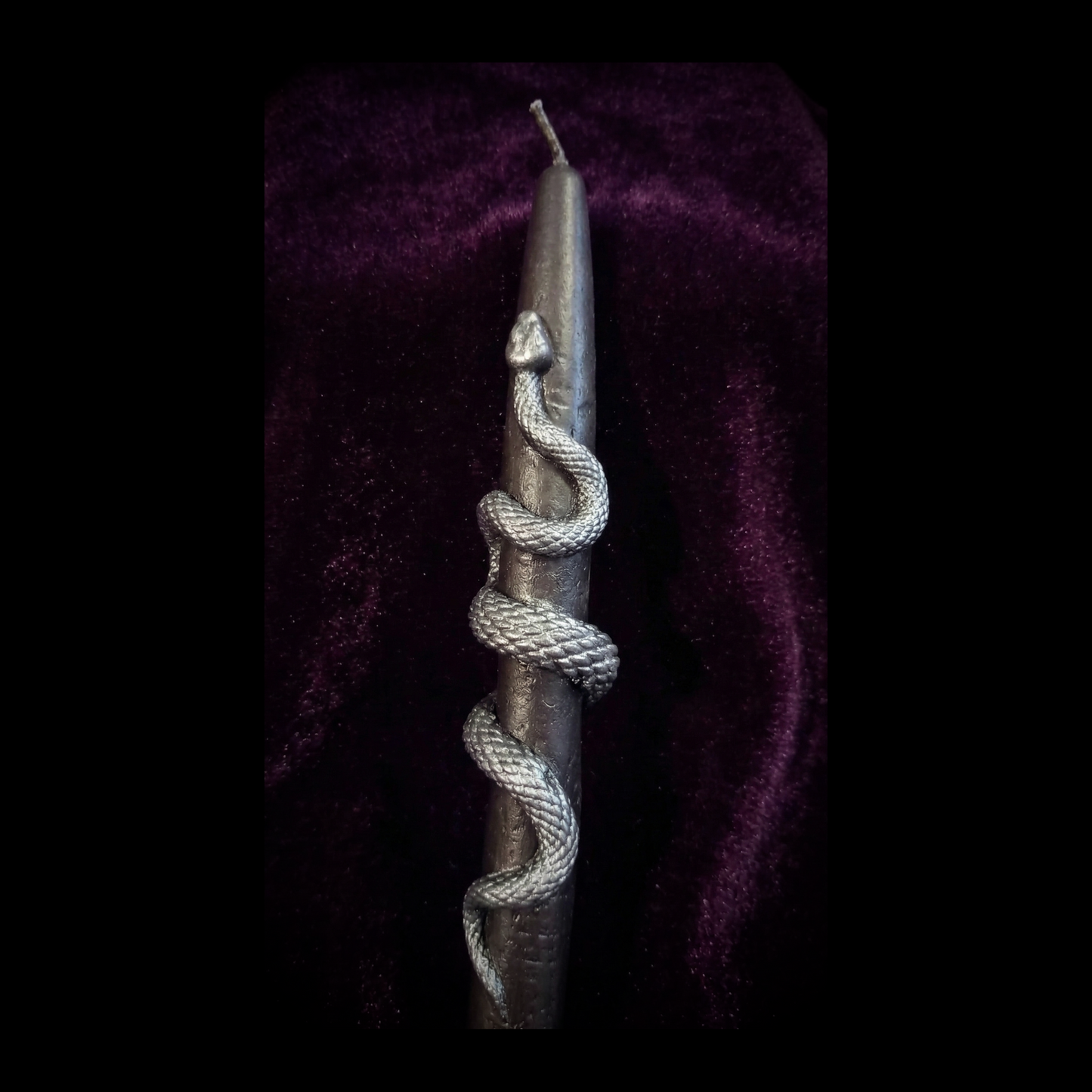 Midnight Serpent Taper Candle