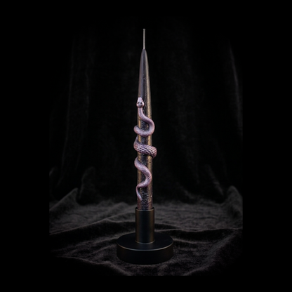 Midnight Serpent Taper Candle