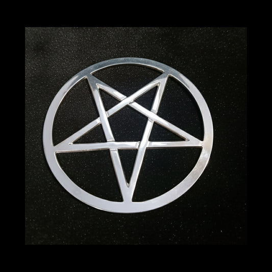 Silver Pentagram Altar Tile