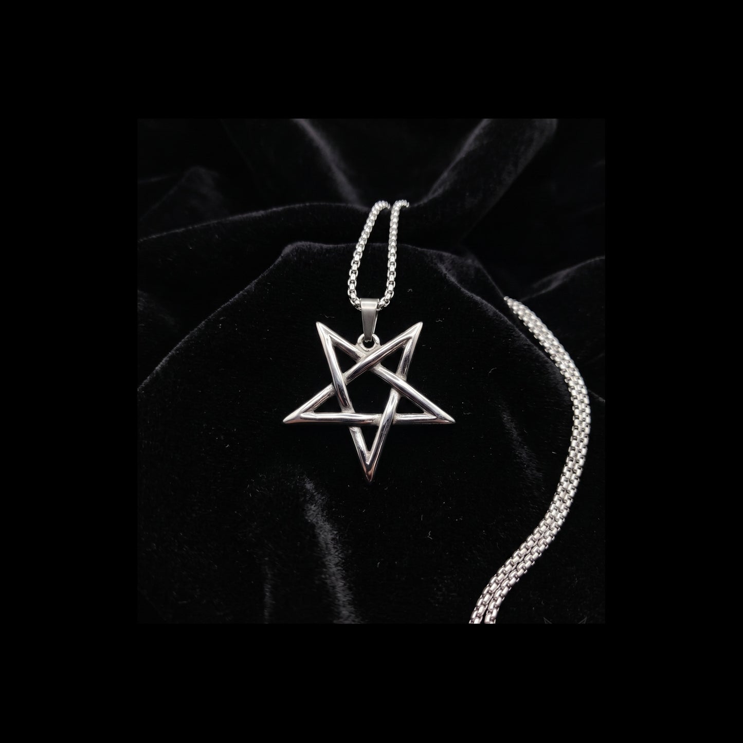 Steel Infinity Pentagram Pendant