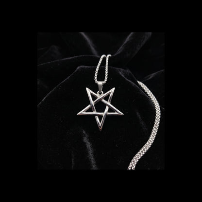 Steel Infinity Pentagram Pendant
